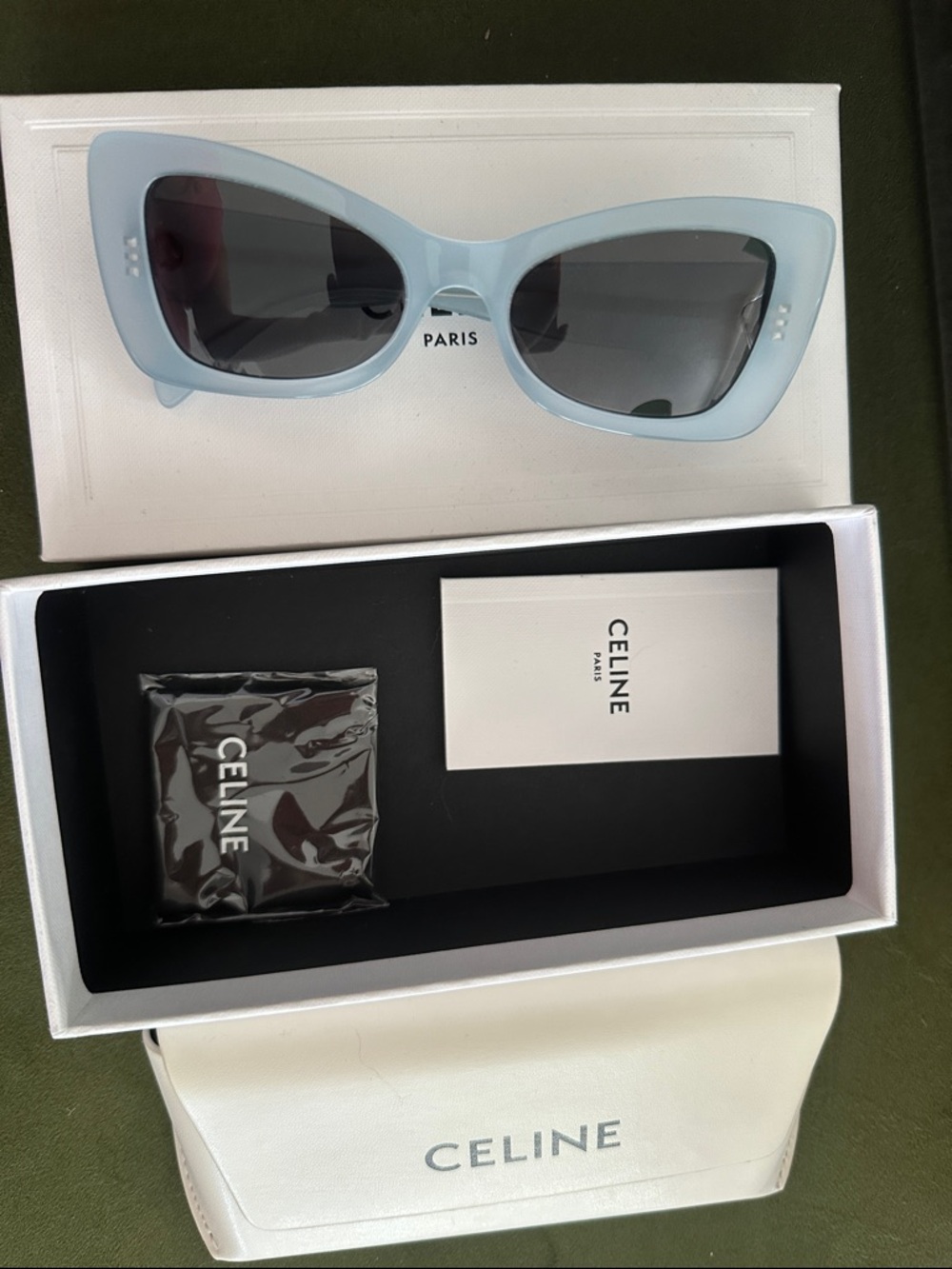 NEW Celine Sunglasses w/cloth and cover in Box *NEW* - Picture 3 of 6